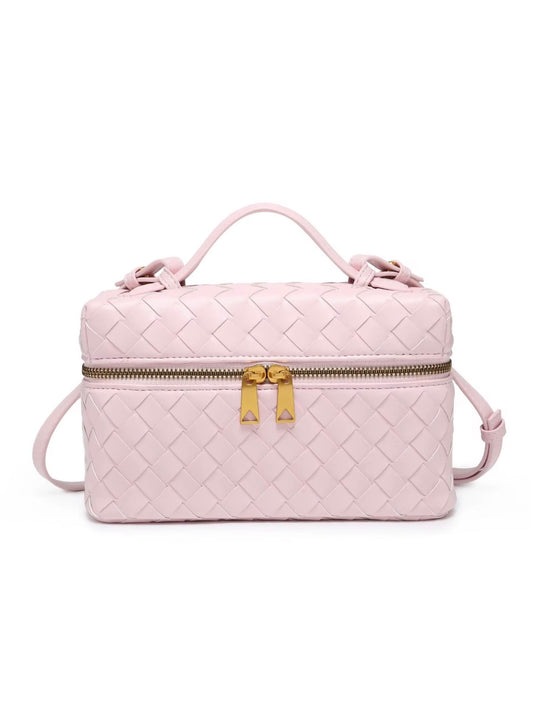 Woven Vanity Bag - Pink