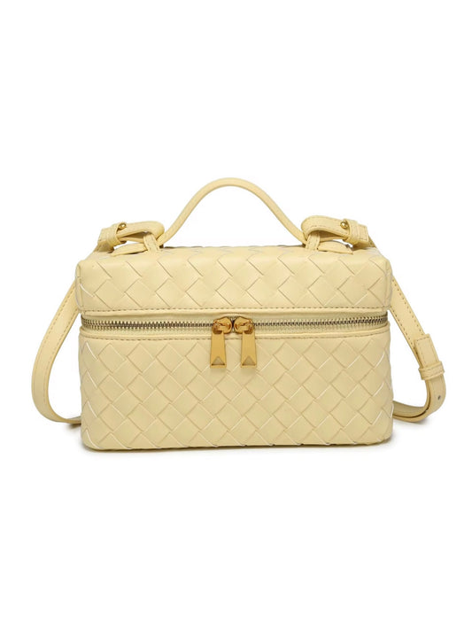 Woven Vanity Bag - Yellow